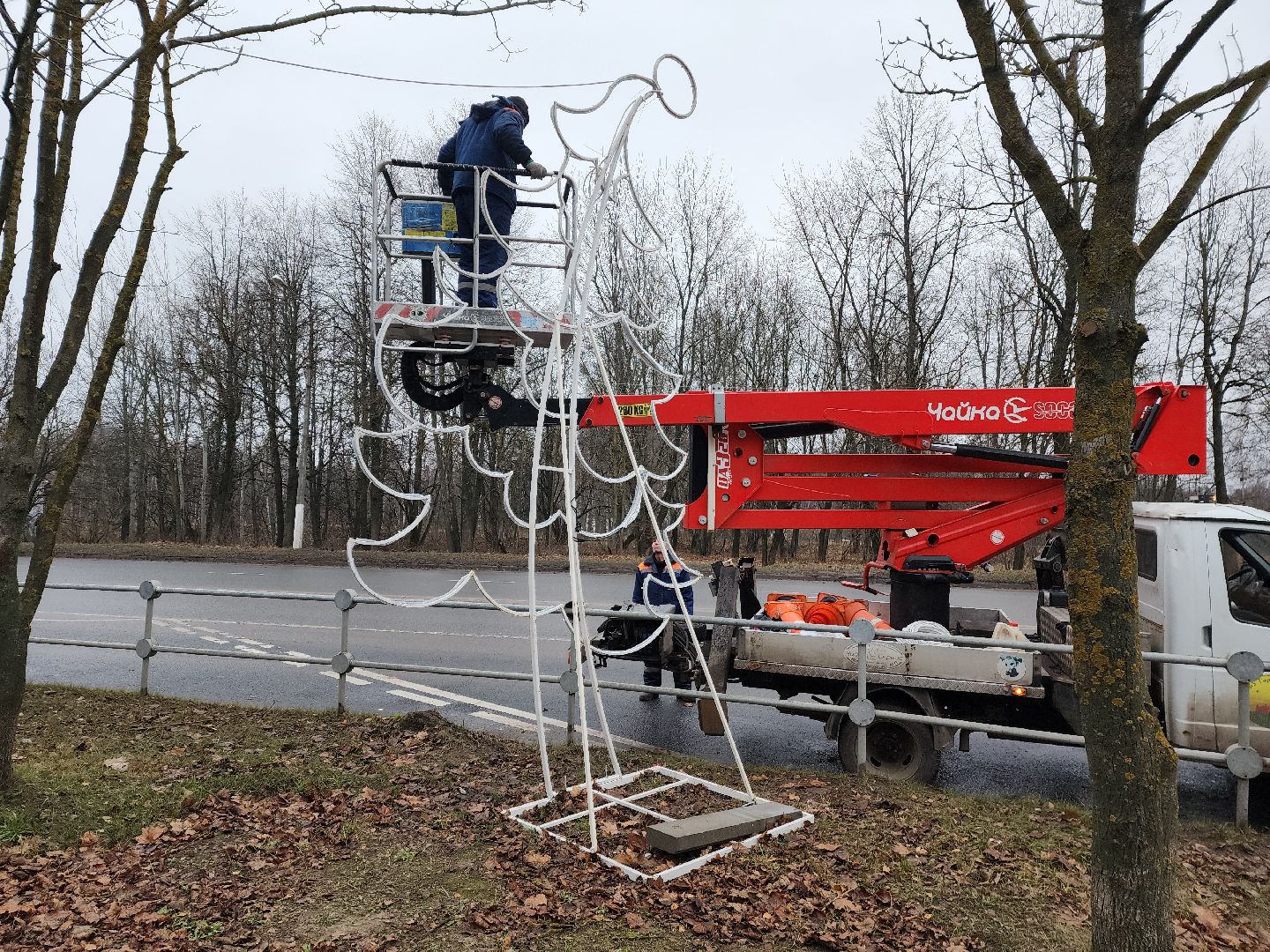 красноармейск, городской округ пушкинский, новогоднее настроение, украшение города, вертикалки,