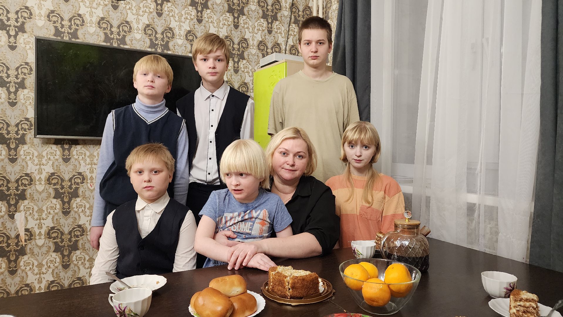 День матери, Многодетная мама, Лосино-Петровский, дети,