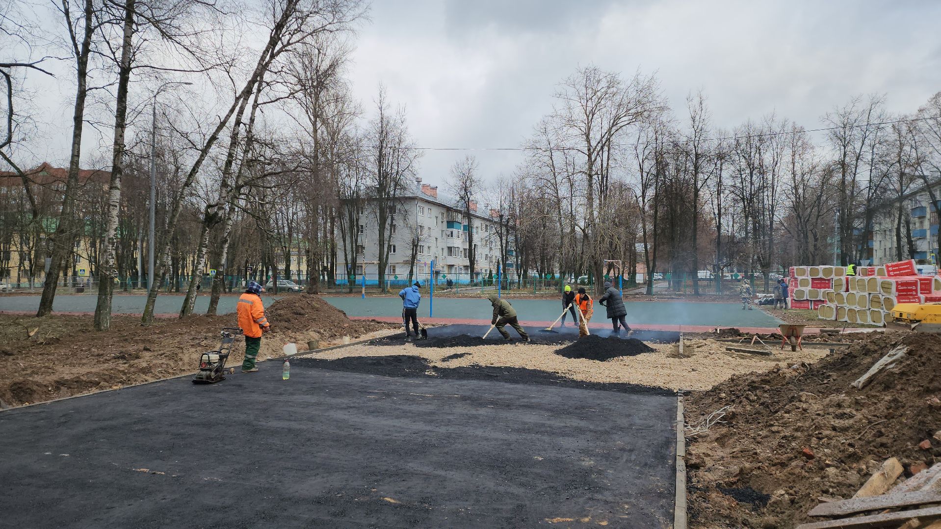 Асфальт, укладка асфальта, Благоустройство, Лобня, вертикалки,