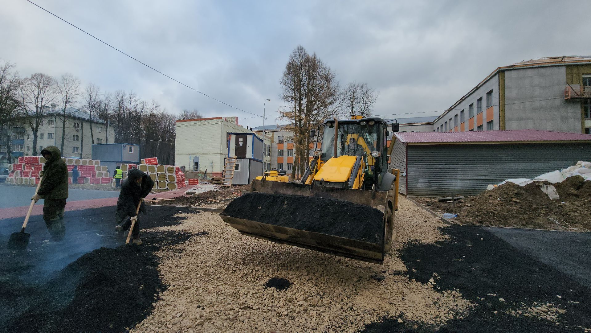 Асфальт, укладка асфальта, Благоустройство, Лобня, вертикалки,