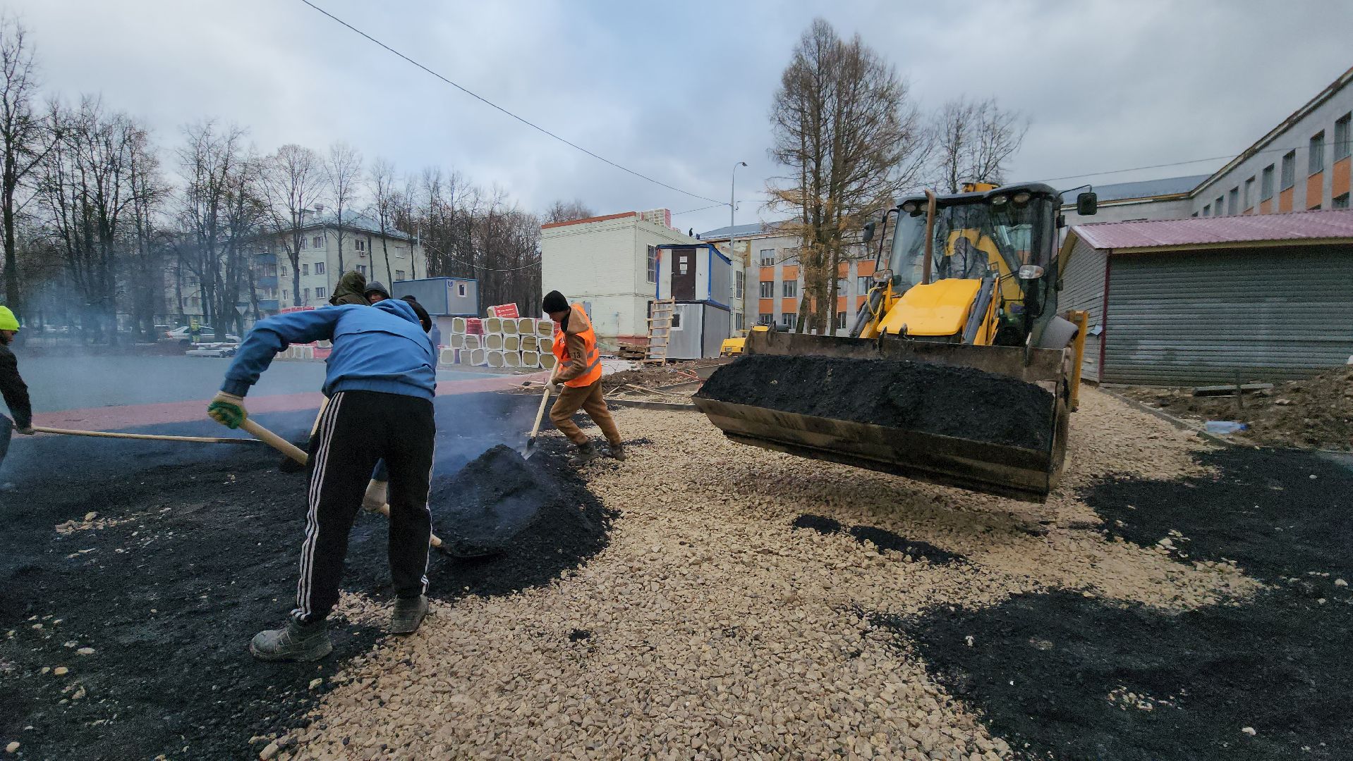 Асфальт, укладка асфальта, Благоустройство, Лобня, вертикалки,