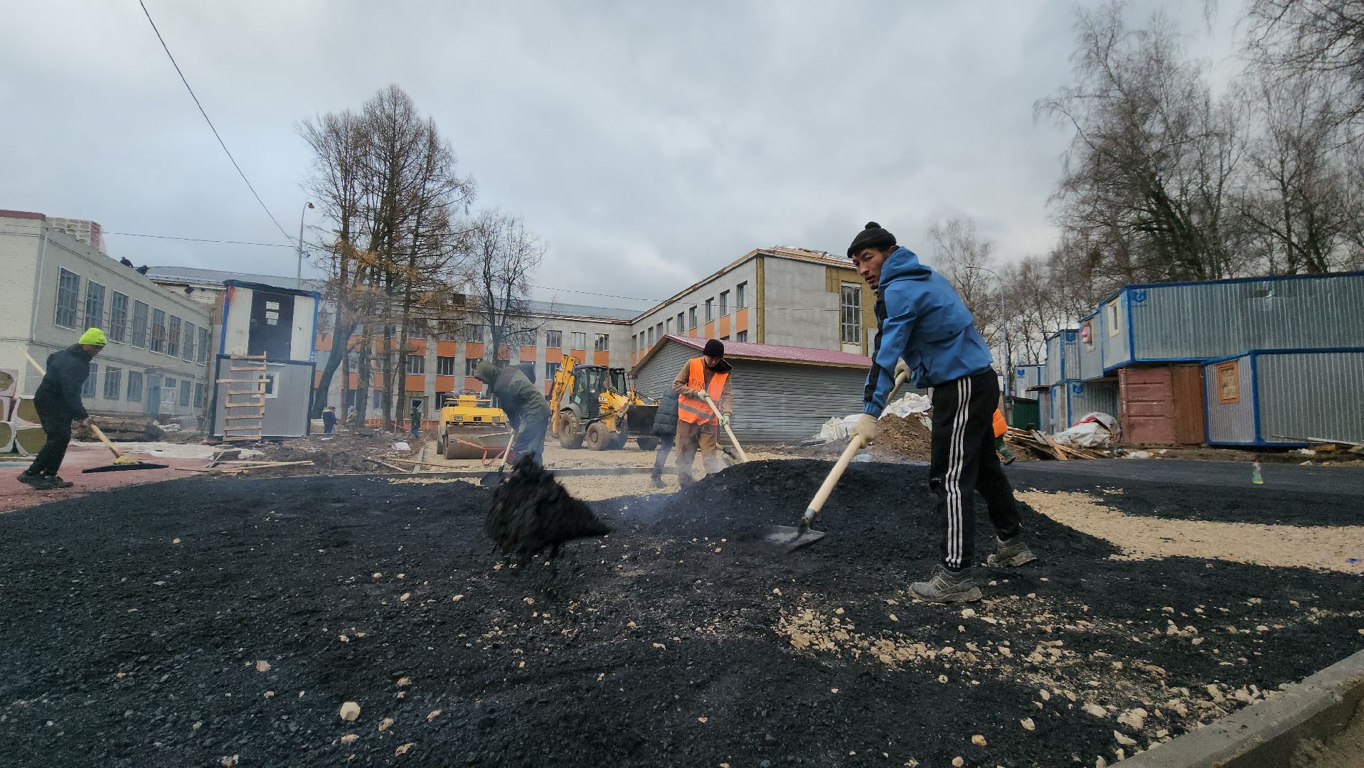 Асфальт, укладка асфальта, Благоустройство, Лобня, вертикалки,