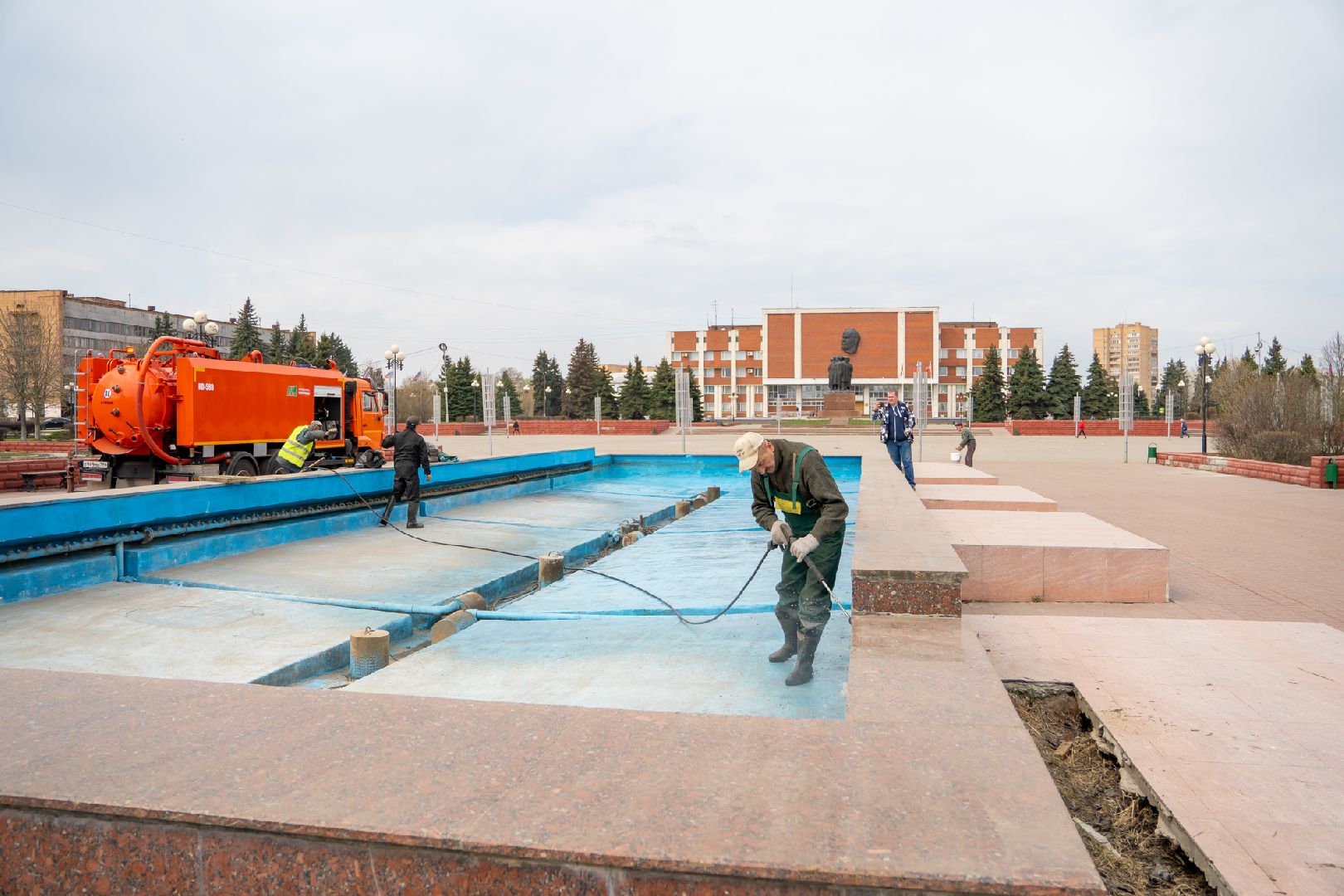 Фонтаны, благоустройство, Орехово-Зуево, подготовка к сезону
