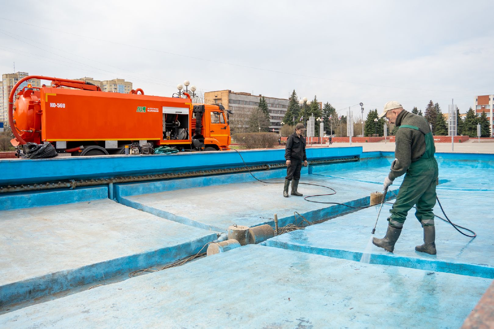 Фонтаны, благоустройство, Орехово-Зуево, подготовка к сезону