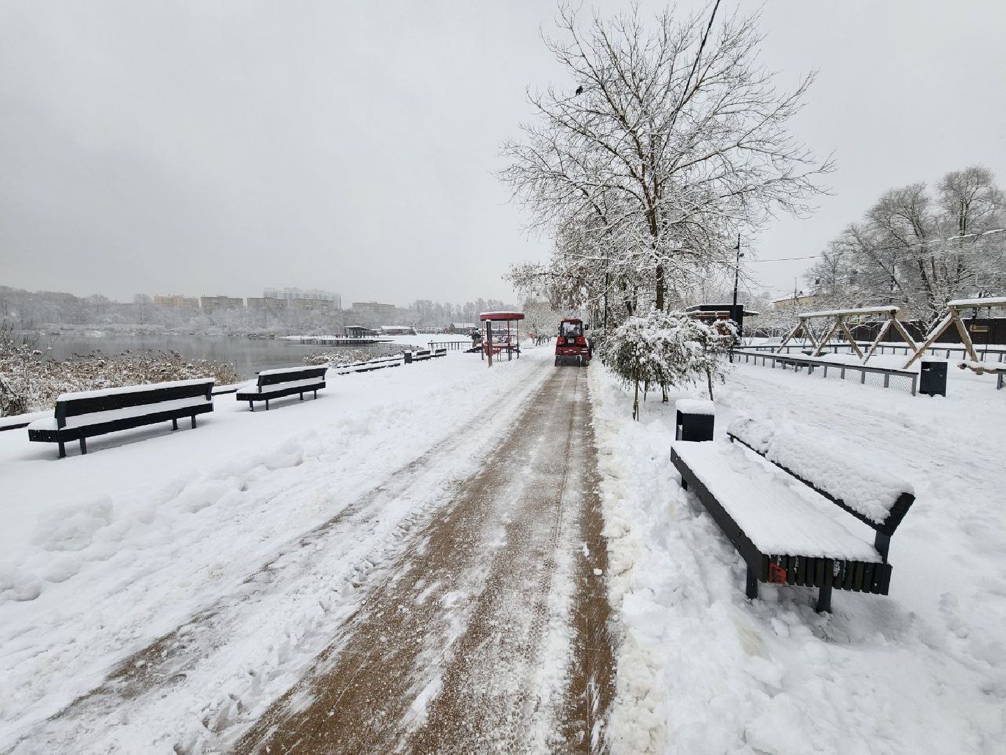 Солнечногорск, Снегопад, вертикалки, уборка снега, коммунальная служба,