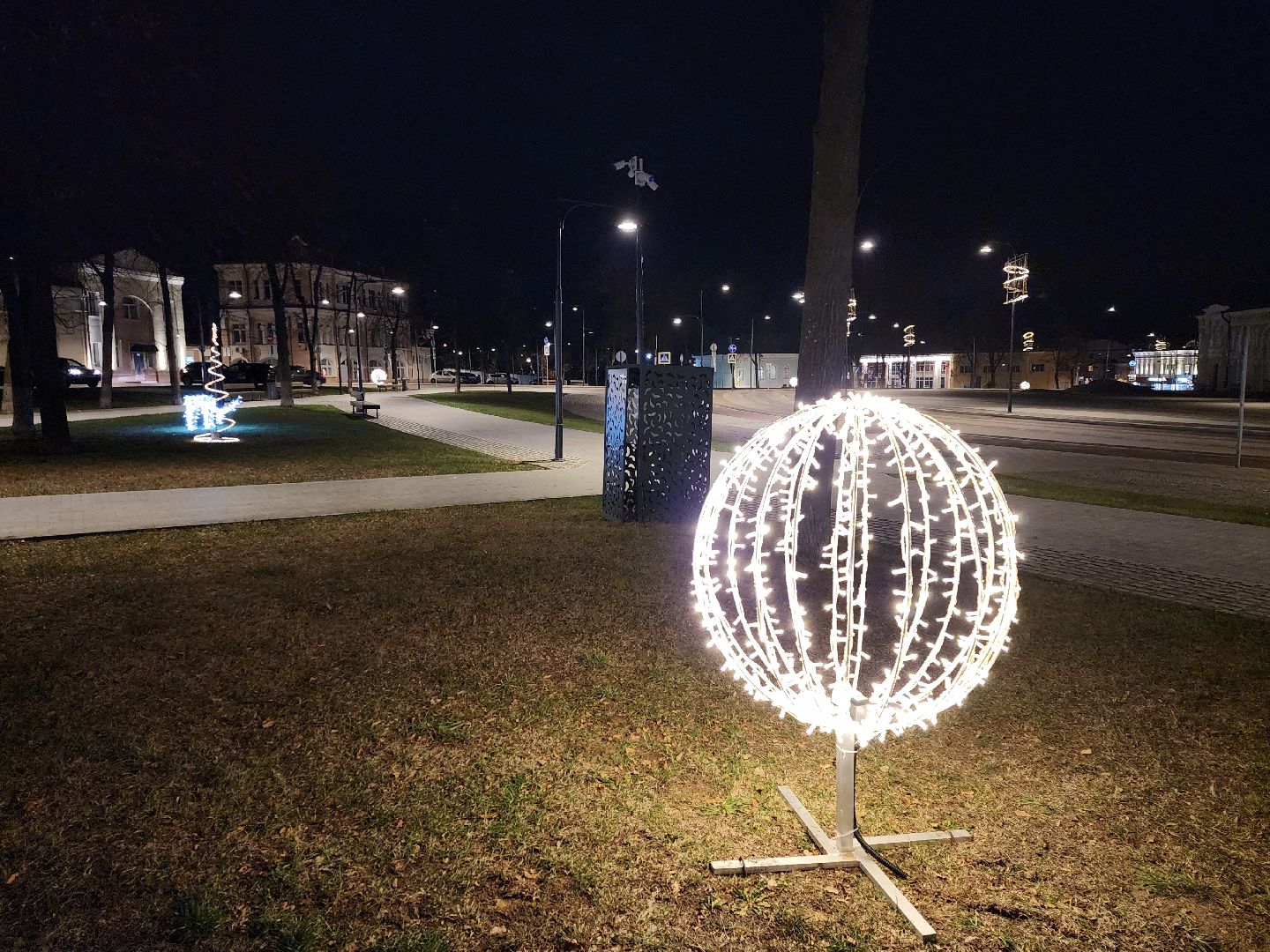 серпухов, подмосковье, украсили площадь, новый год, иллюминация, вертикалки,