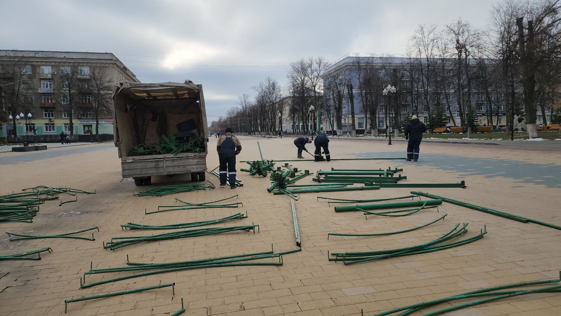 ступино, украшение к новому году, новый год, вертикалки,