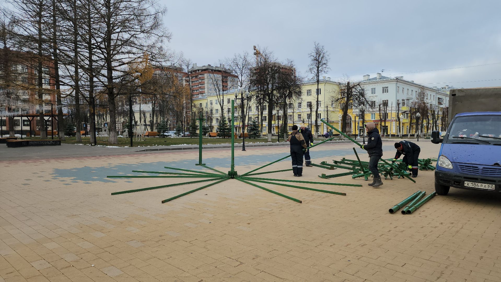 ступино, украшение к новому году, новый год, вертикалки,