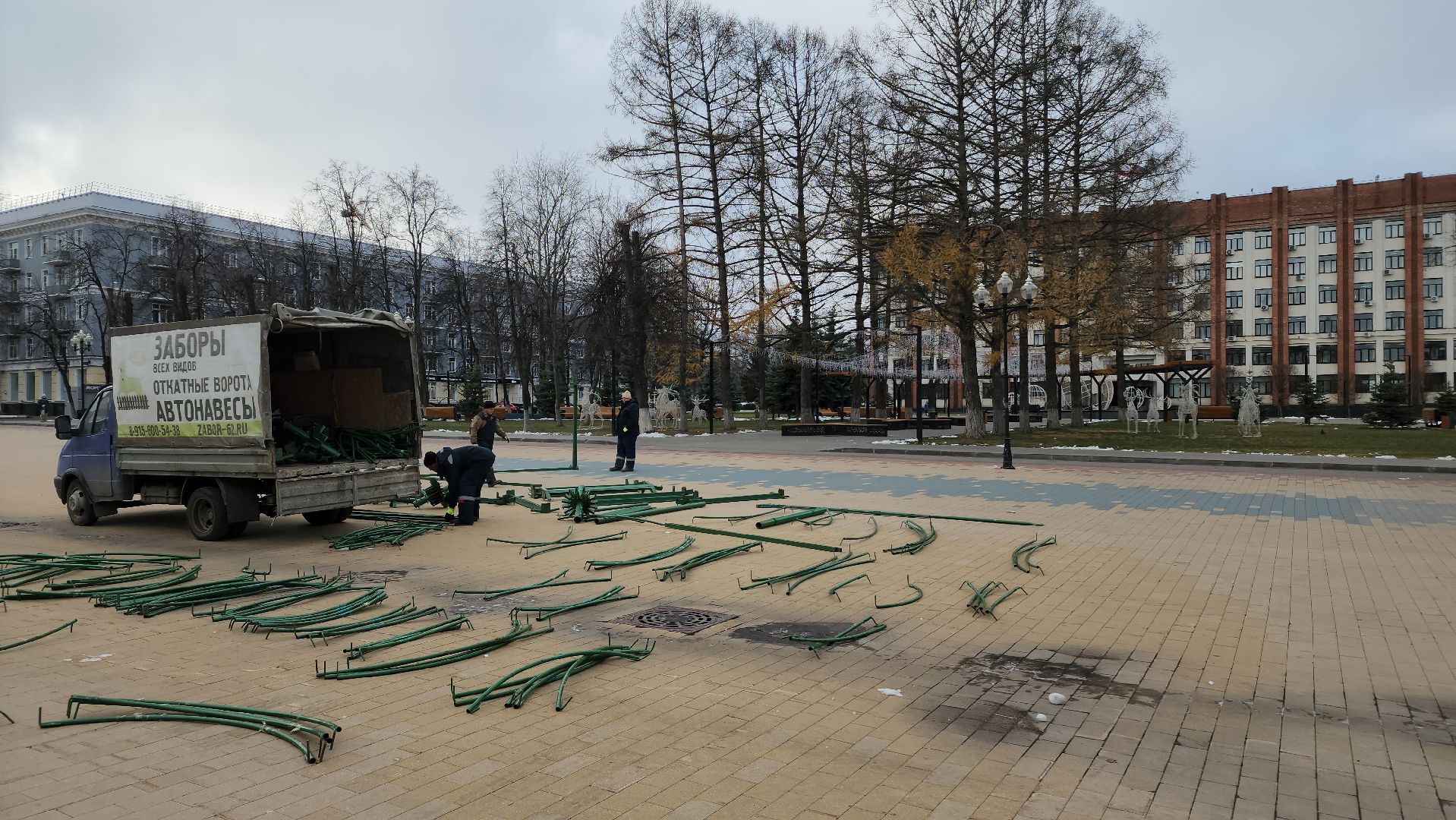 ступино, украшение к новому году, новый год, вертикалки,