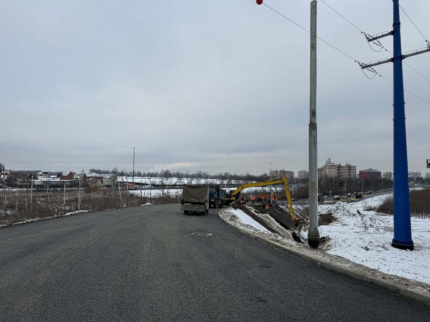 реконструкция каширского шоссе, разворотная эстакада, Строительная компания СтройТрансГаз, Каширское шоссе, володарское шоссе,Трасса А-105,