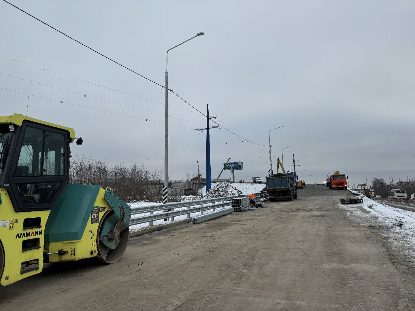 реконструкция каширского шоссе, разворотная эстакада, Строительная компания СтройТрансГаз, Каширское шоссе, володарское шоссе,Трасса А-105,