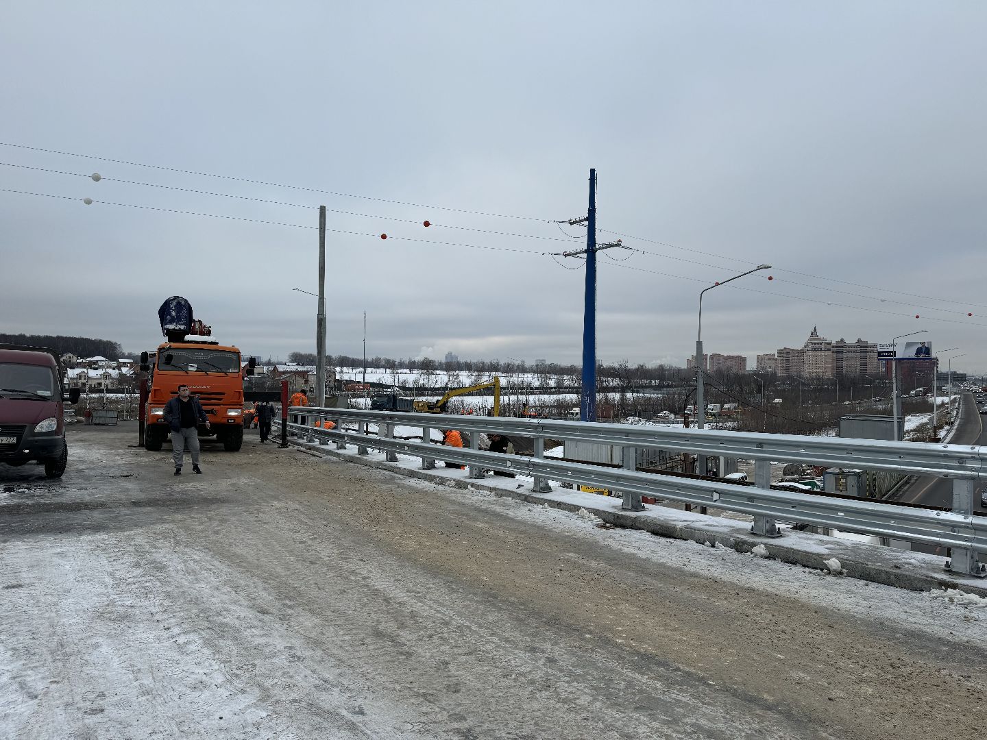 реконструкция каширского шоссе, разворотная эстакада, Строительная компания СтройТрансГаз, Каширское шоссе, володарское шоссе,Трасса А-105,