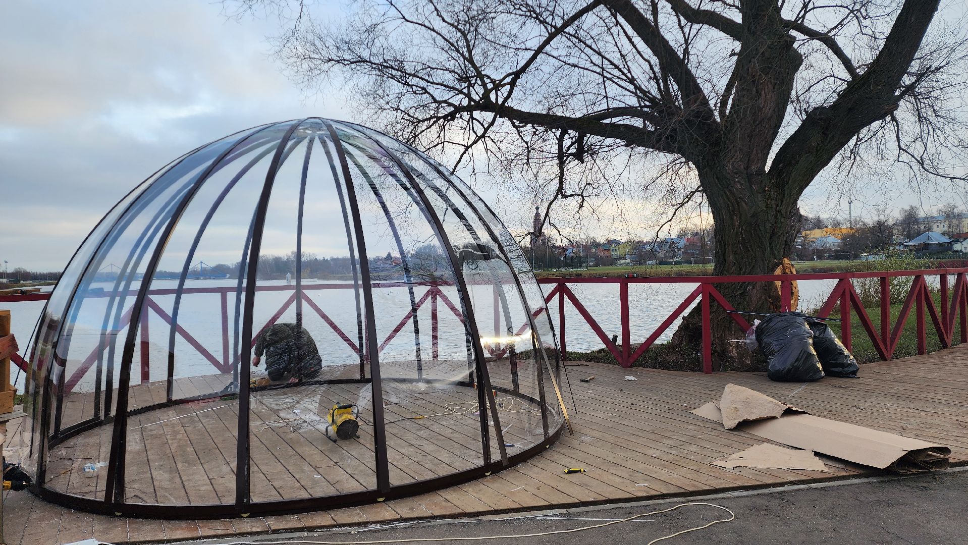 Бронницы, резиденция Деда Мороза, Парк Бронницкий Луг, Подготовка к новому году, Вертикалка, Вертикальное видео,