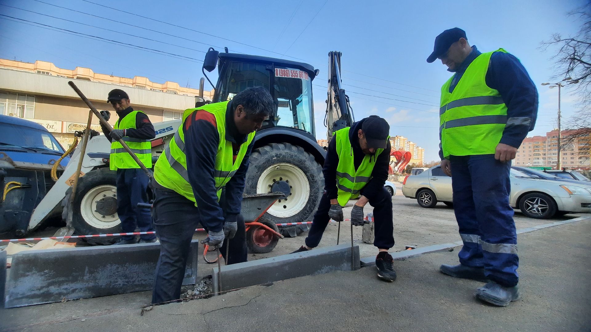 Благоустройство, замена бордюров, Наро-Фоминск, перемены
