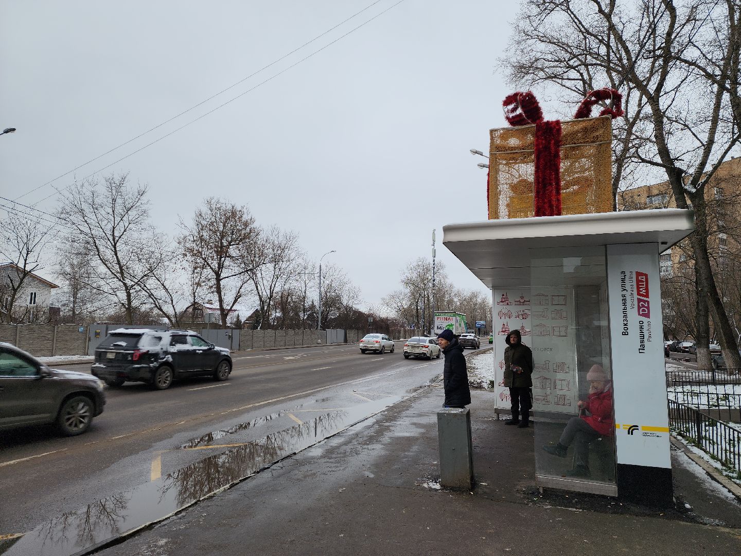 красногорск, украшают город, новый год,