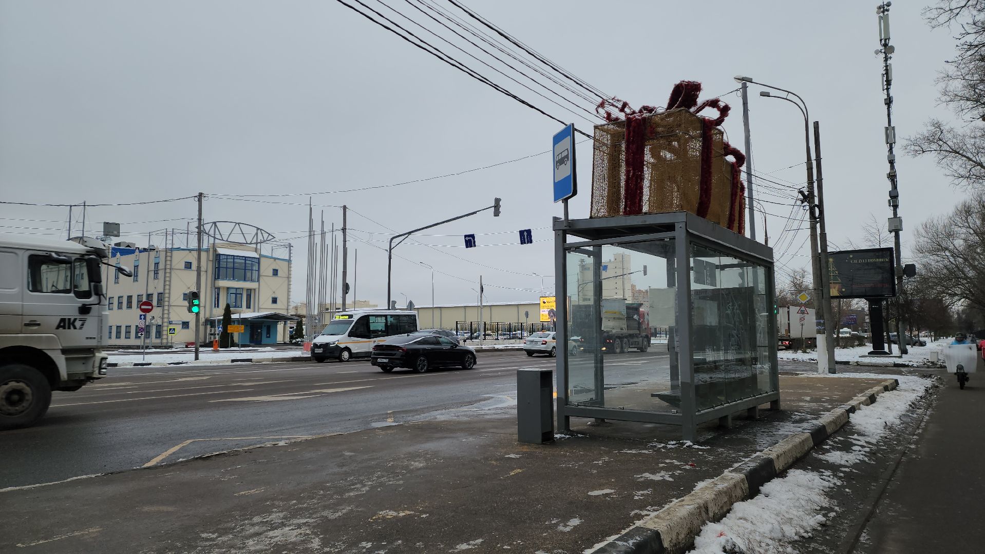 красногорск, украшают город, новый год,