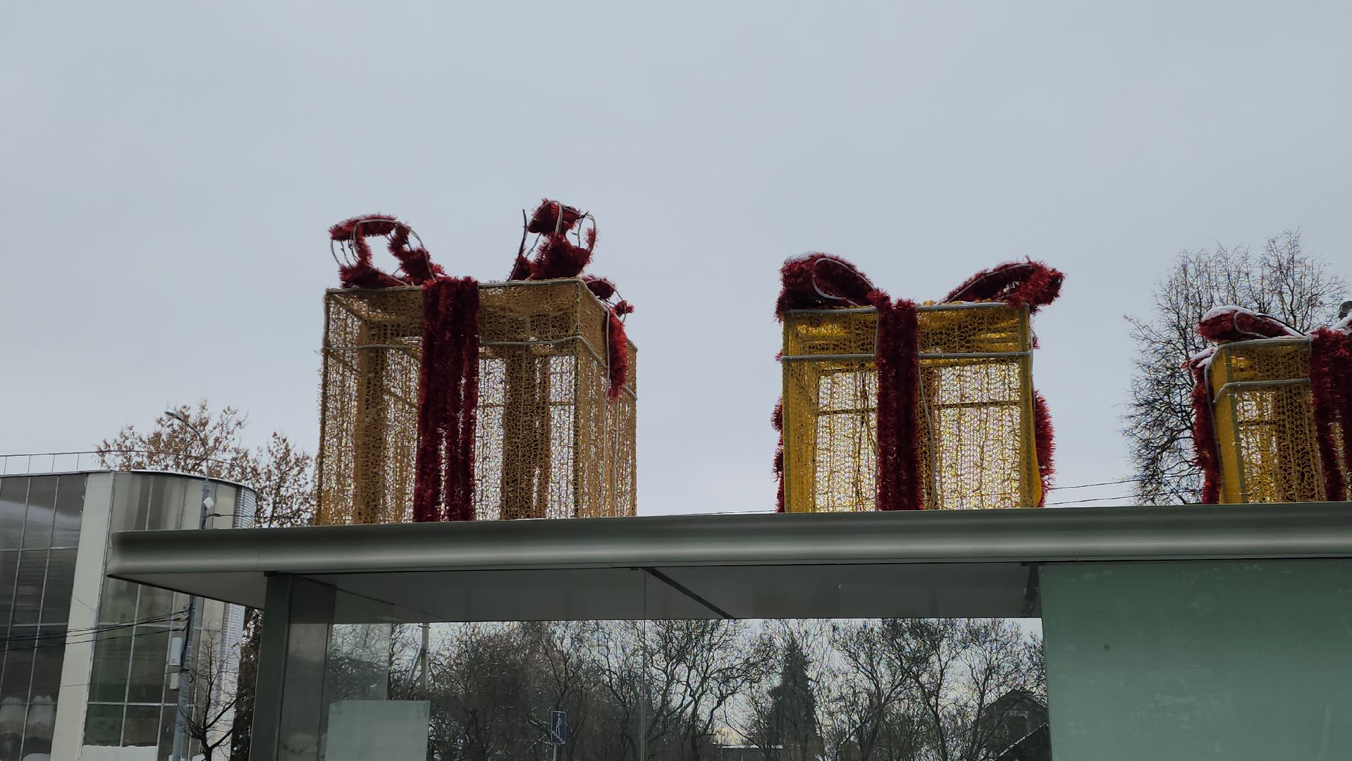 красногорск, украшают город, новый год,