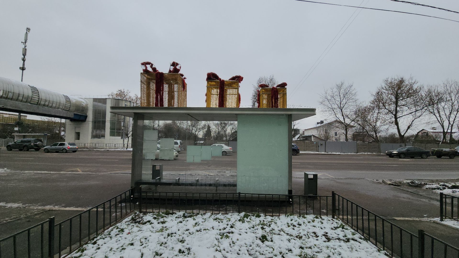 красногорск, украшают город, новый год,