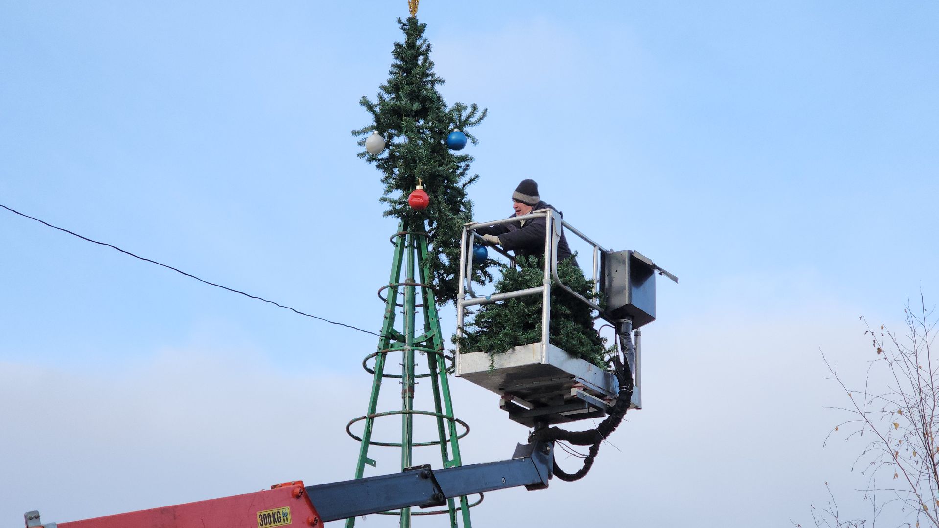 кашира, новогодняя елка, украшение города, вертикалки,