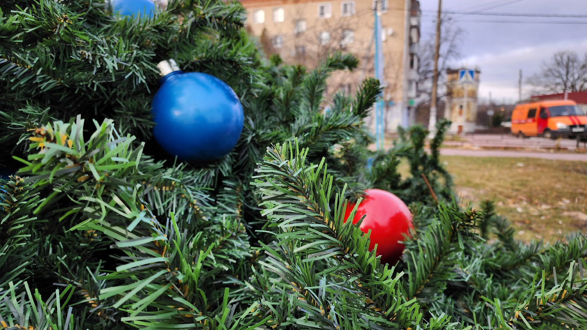 кашира, новогодняя елка, украшение города, вертикалки,