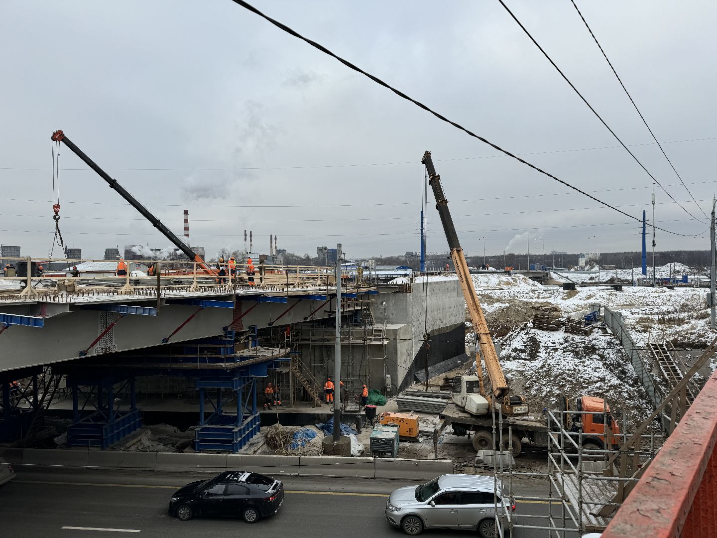 вертикалки, Реконструкция Каширского шоссе, Каширское шоссе, Володарское шоссе, строительная компания стройтрансгаз, трасса А-105,