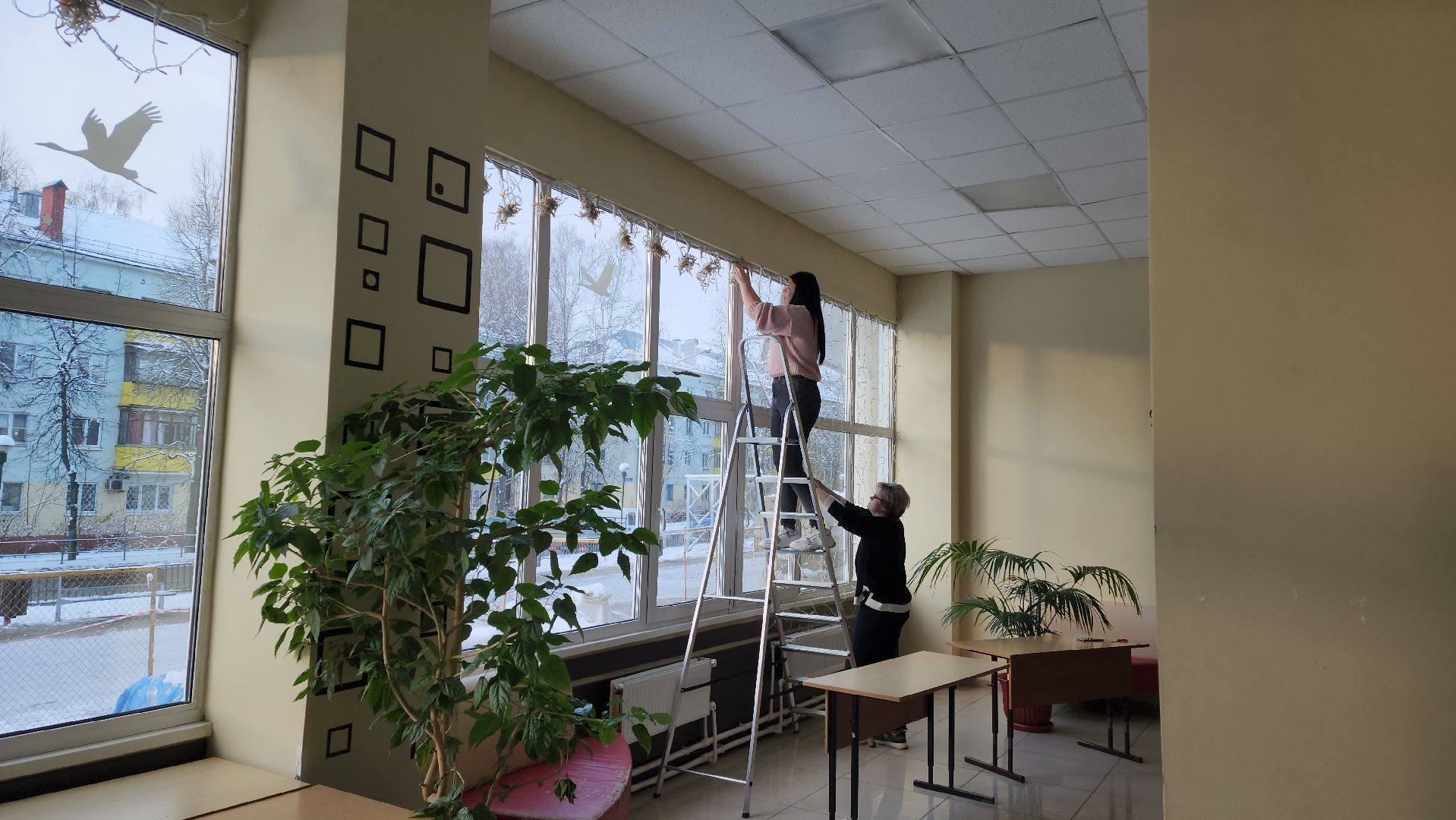 Украшения, новый год, Лобня, вертикалки,