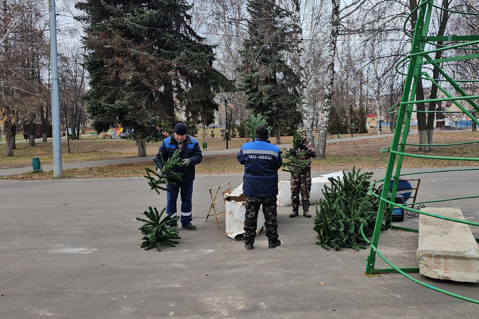 Луховицы, новогодняя елка,