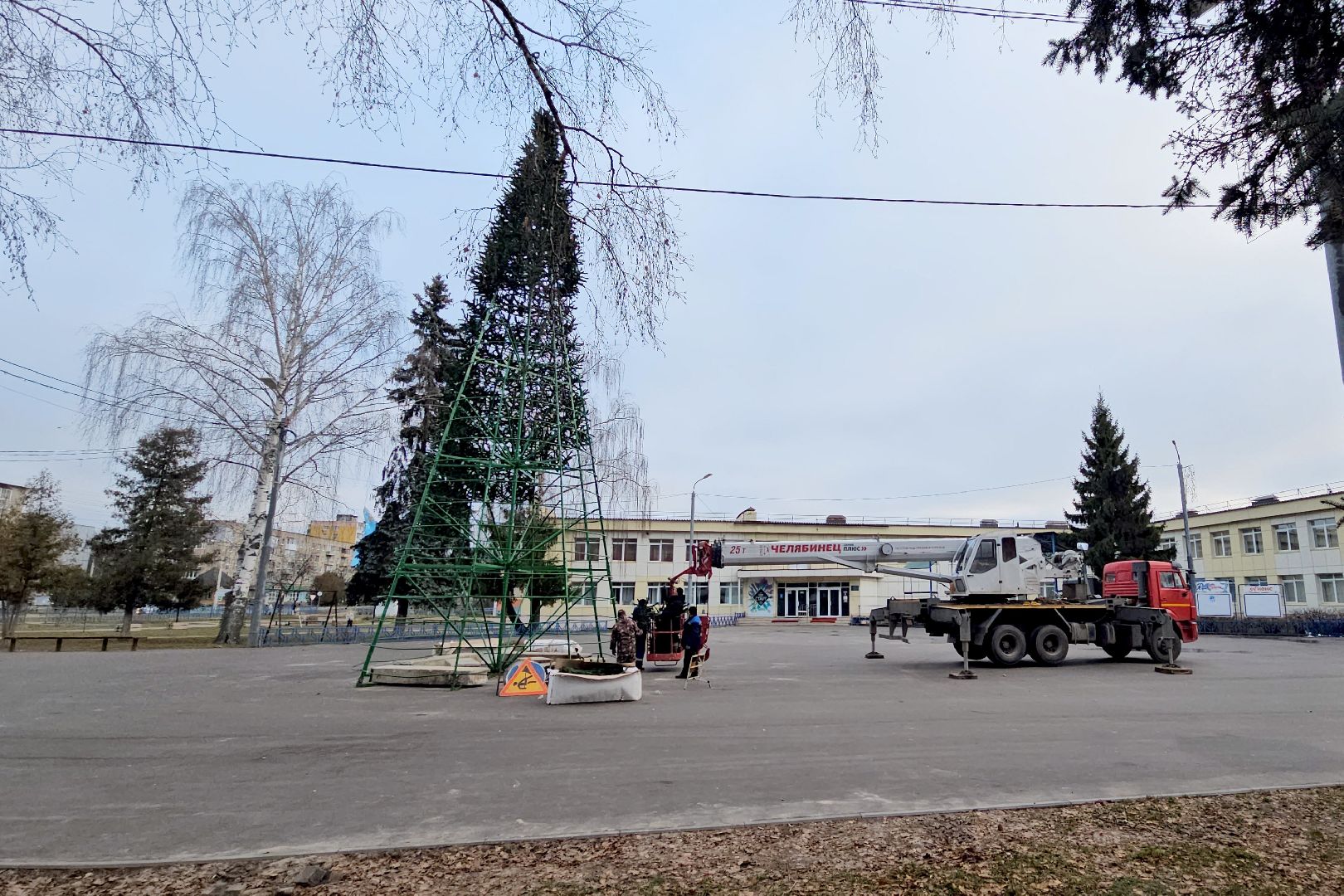 Луховицы, новогодняя елка,