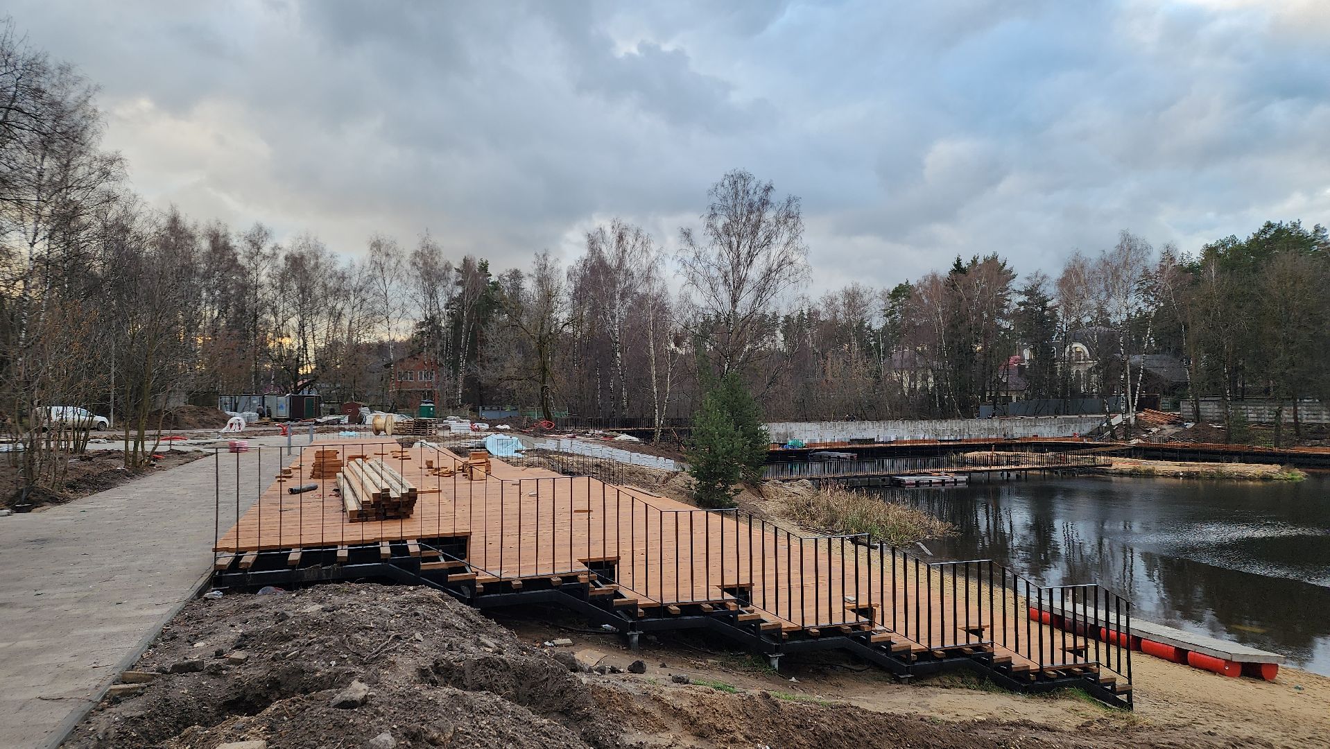 благоустройство, набережная, Лосино-Петровский, вертикалки,