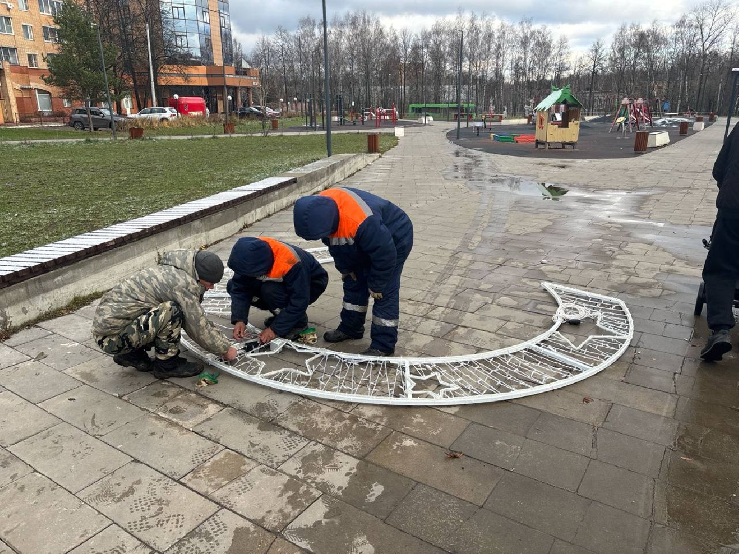 красноармейск, городской округ пушкинский, новогоднее украшение, вертикалки,
