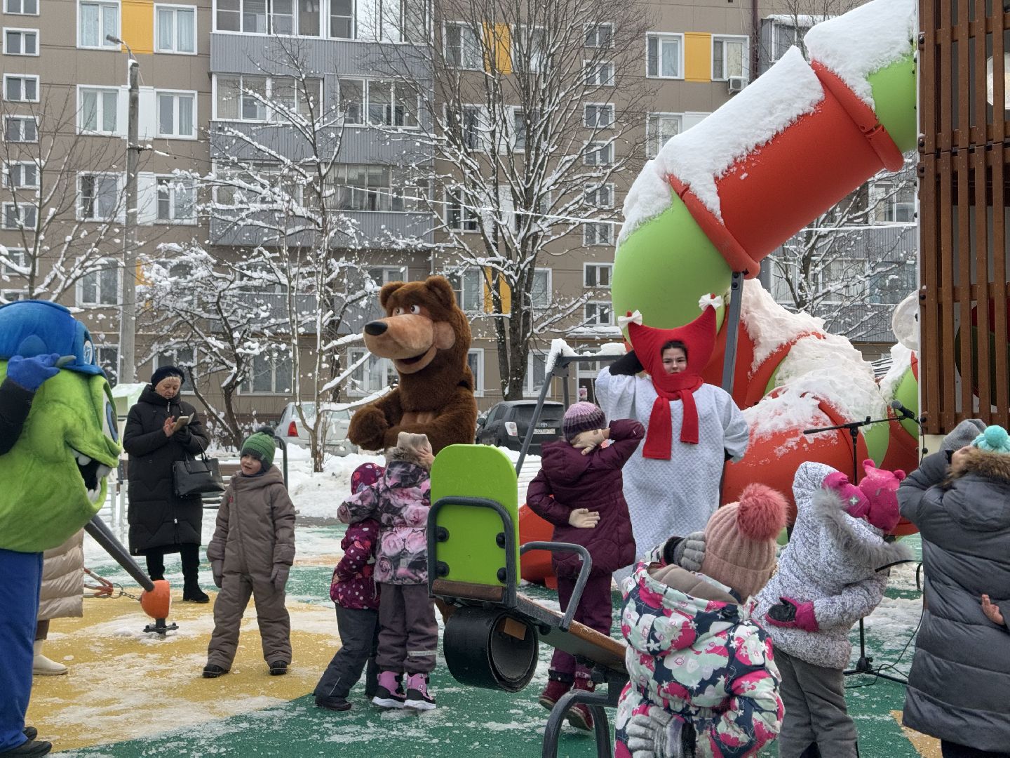 шаховская, детская площадка, открытие детской площадки, вертикалки,