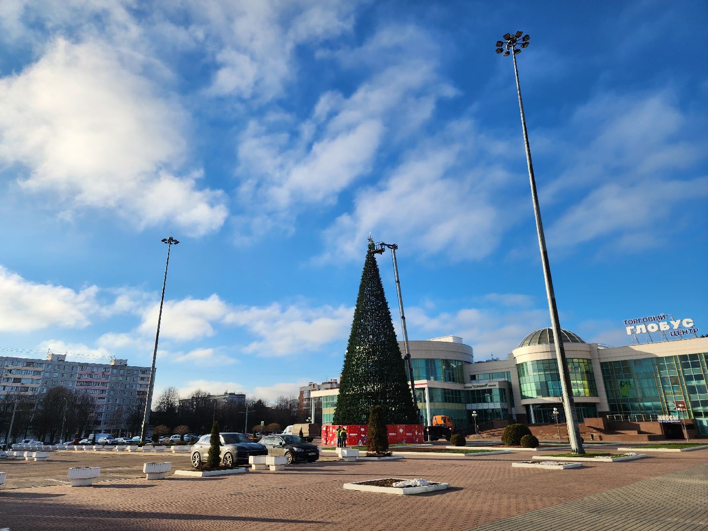 коломна, подготовка к новому году, новогодняя елка, украшение города к новому году,
