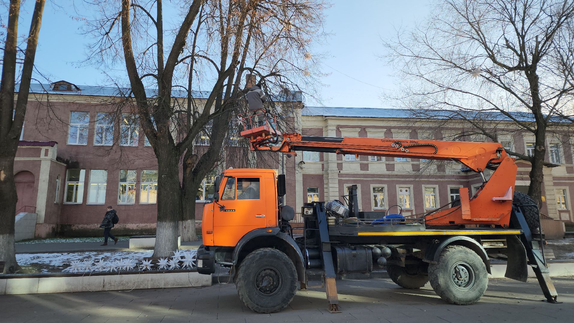 Новый год, украшение города к новому году, Фонтанная площадь, Ногинск, Богородский городской округ, вертикалки,
