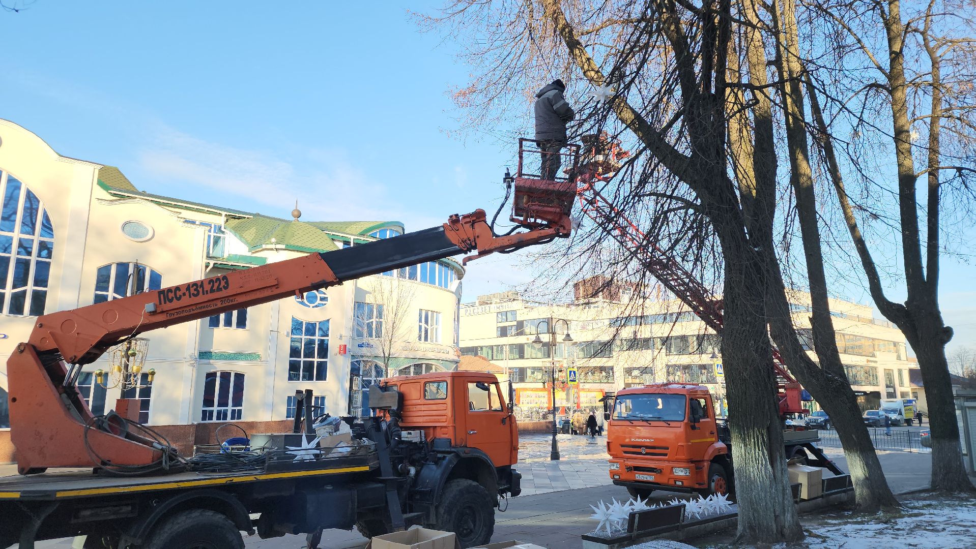 Новый год, украшение города к новому году, Фонтанная площадь, Ногинск, Богородский городской округ, вертикалки,