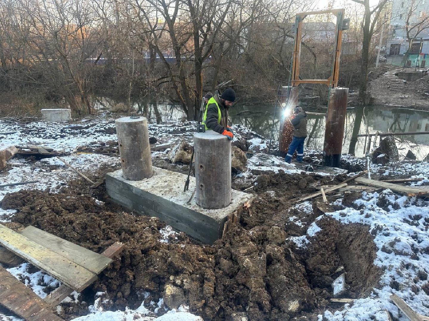 ремонт, ремонт моста, благоуйстройство, вертикалки,