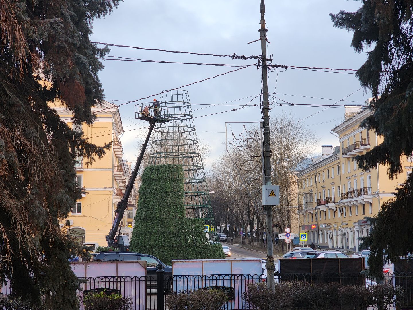 воскресенск, новый год, новогоднее настроение, украшение города, вертикалки,