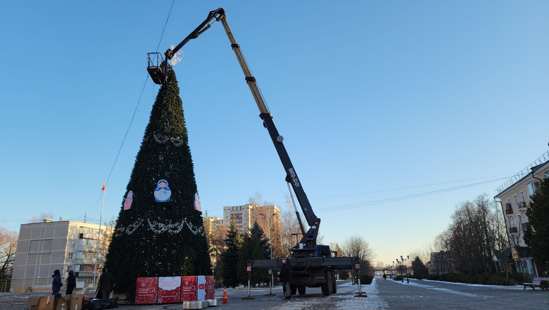новый год, зима в подмосковье, праздник, Лосино-Петровский, вертикалки,