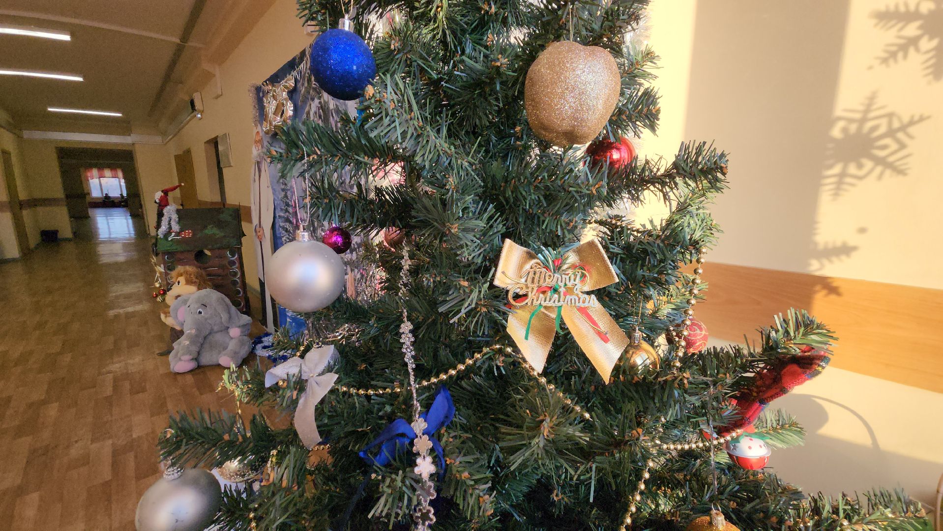 Новый год, Украшения, Лобня, Школа, вертикалки,