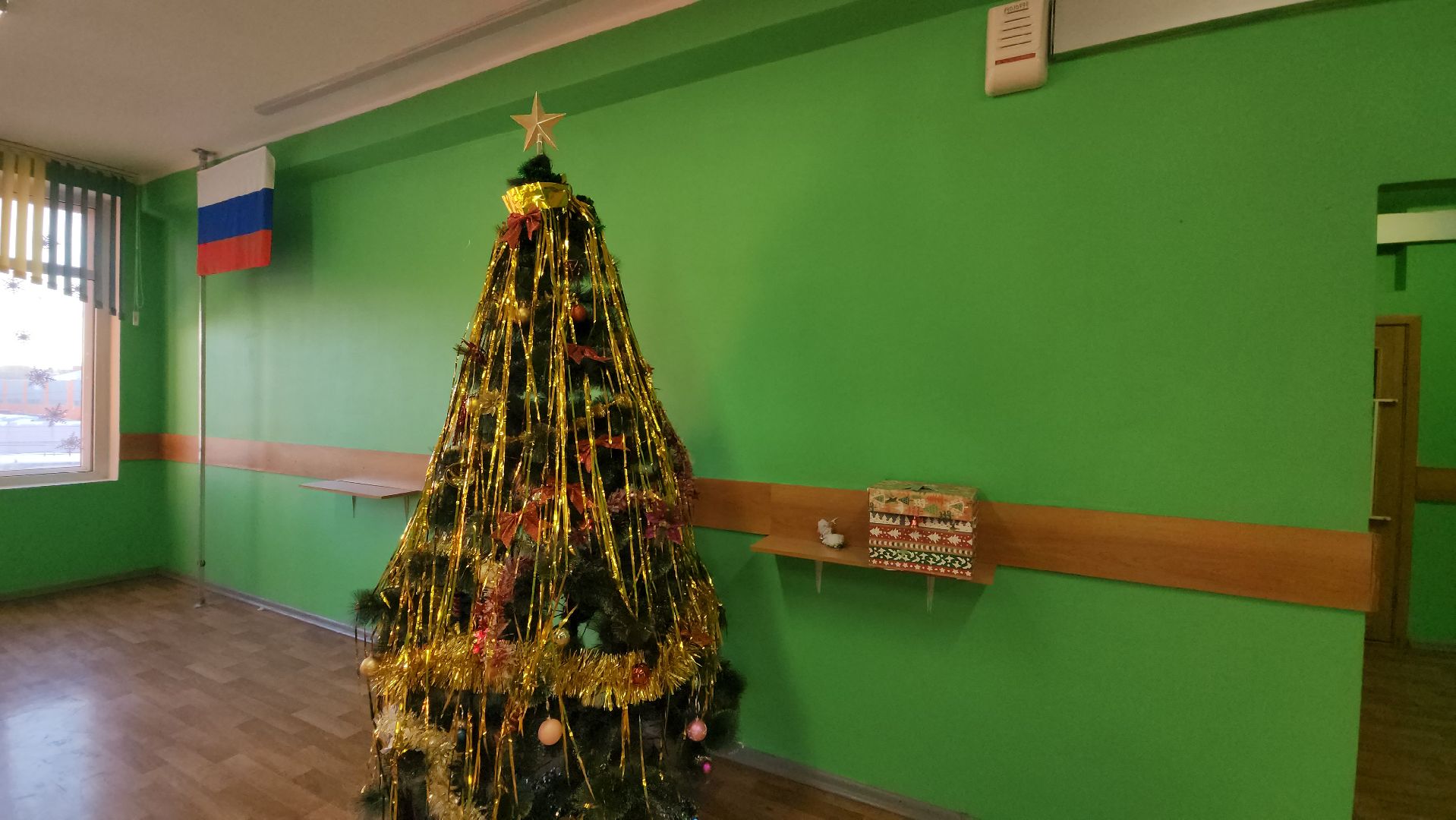 Новый год, Украшения, Лобня, Школа, вертикалки,