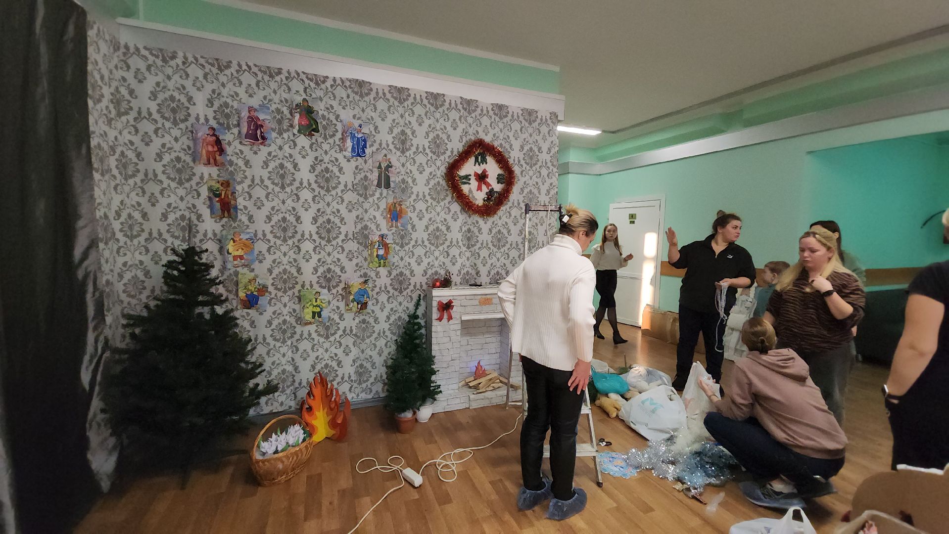 Новый год, Украшения, Лобня, Школа, вертикалки,