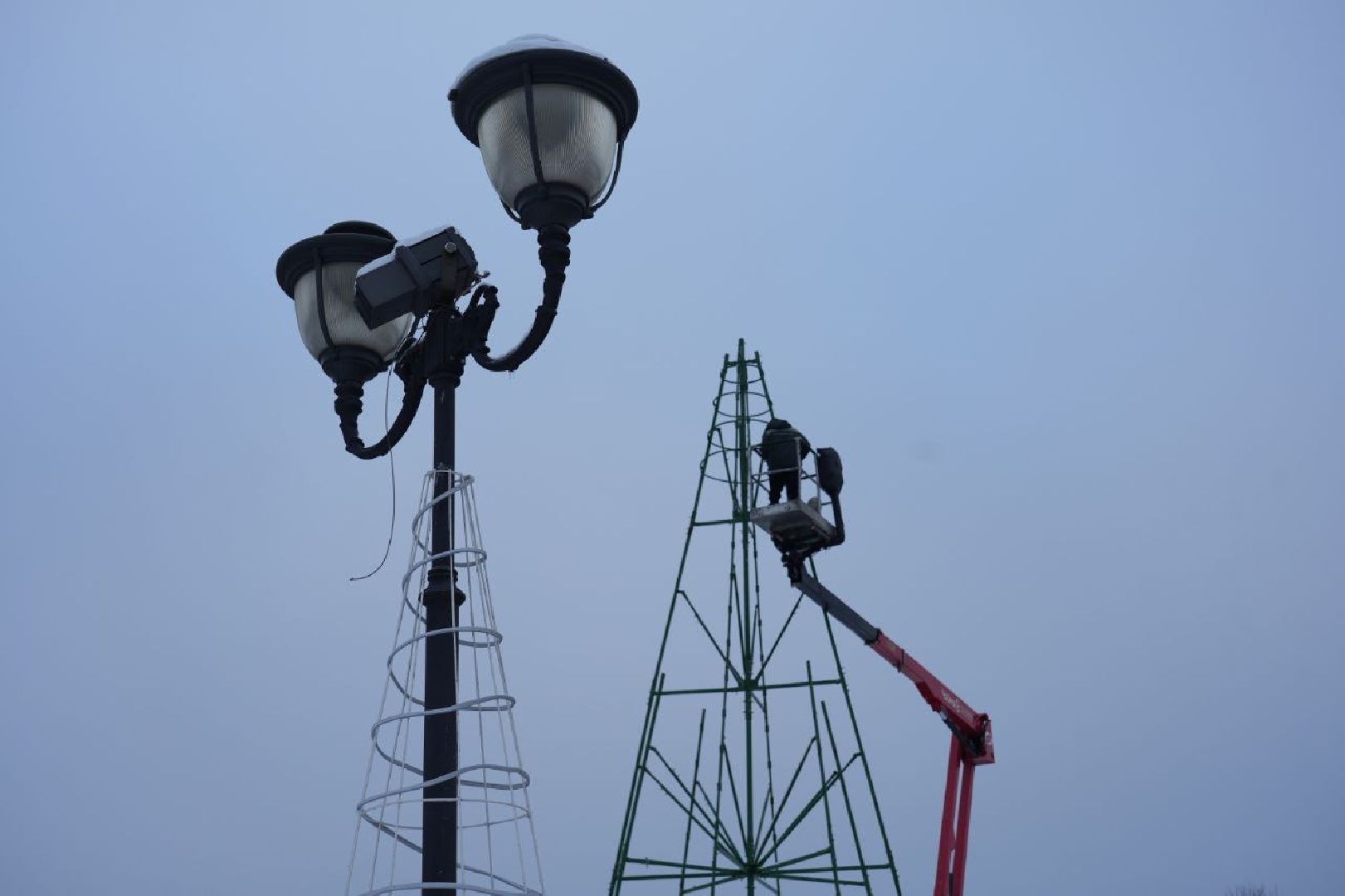 Сергиев Посад, Сергиево-Посадский городской округ, Благоустройство, Новый год, Зима в Подмосковье, Украшения, вертикалки,