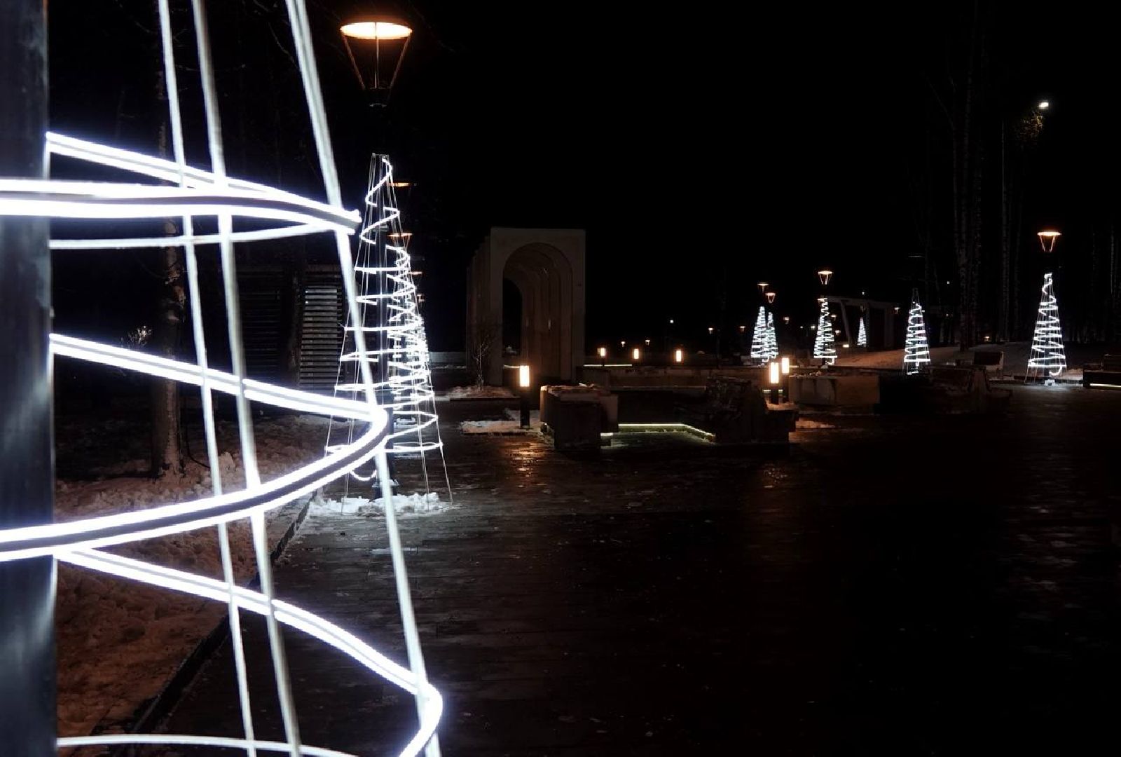 Сергиев Посад, Сергиево-Посадский городской округ, Благоустройство, Новый год, Зима в Подмосковье, Украшения, вертикалки,