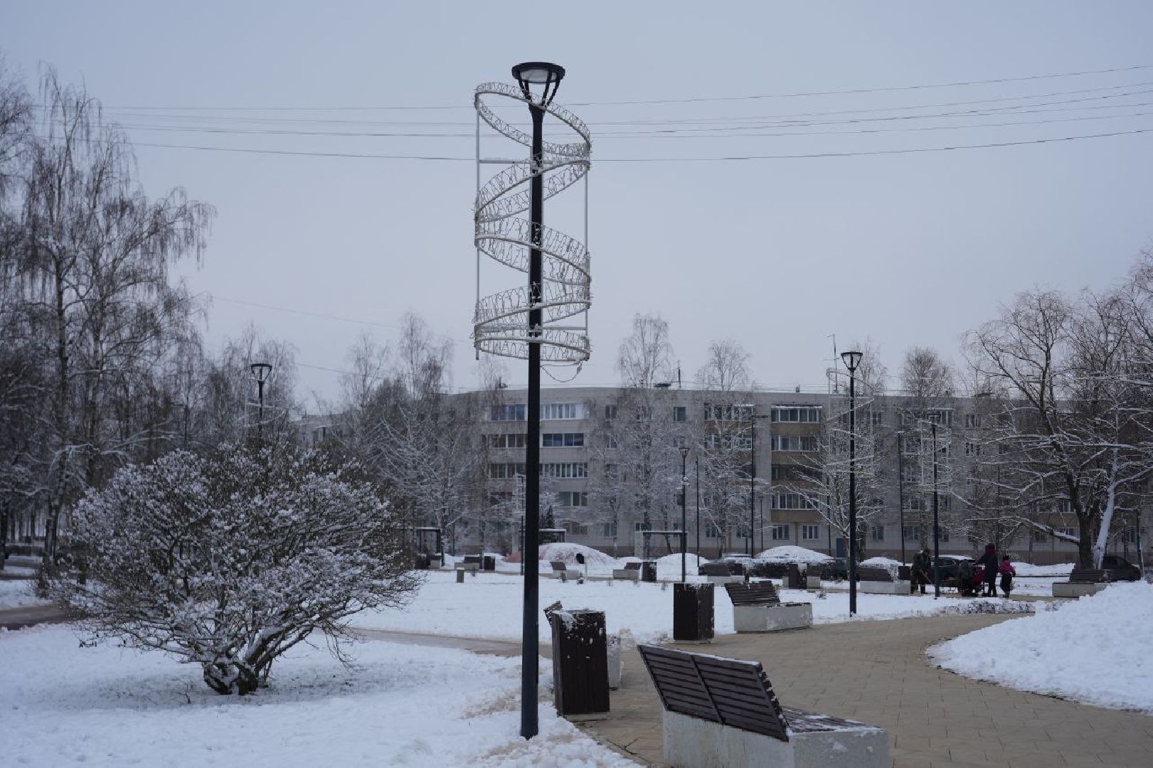 Сергиев Посад, Сергиево-Посадский городской округ, Благоустройство, Новый год, Зима в Подмосковье, Украшения, вертикалки,