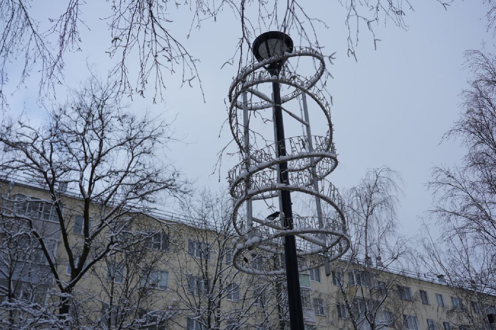 Сергиев Посад, Сергиево-Посадский городской округ, Благоустройство, Новый год, Зима в Подмосковье, Украшения, вертикалки,