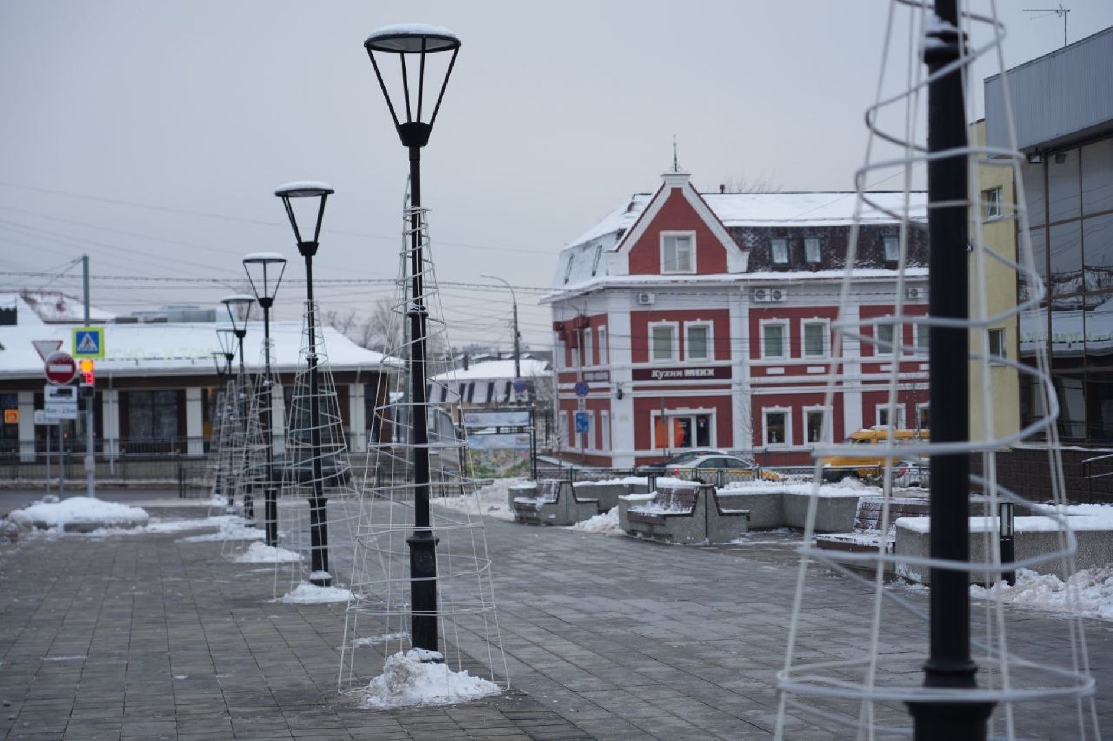 Сергиев Посад, Сергиево-Посадский городской округ, Благоустройство, Новый год, Зима в Подмосковье, Украшения, вертикалки,