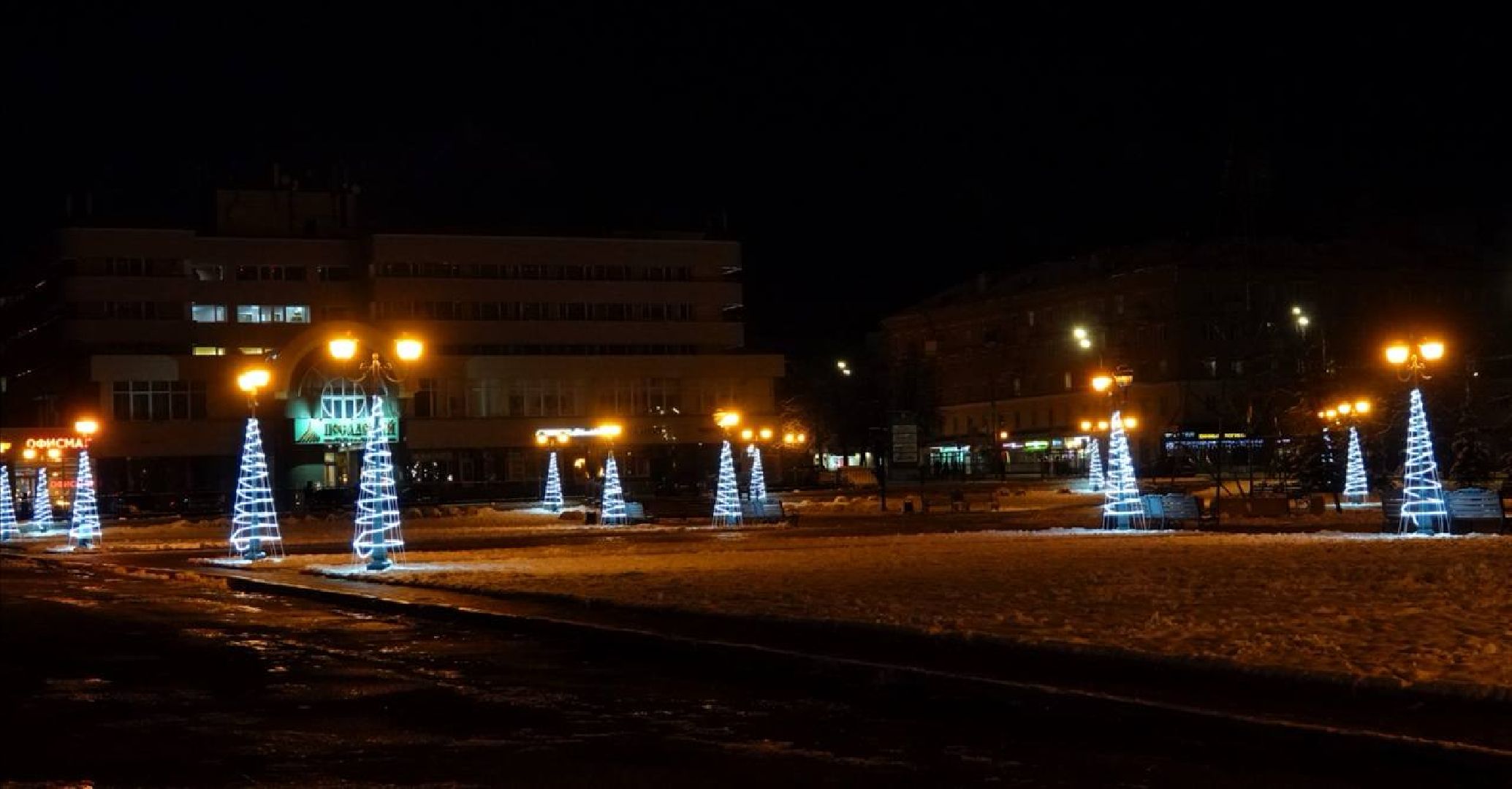 Сергиев Посад, Сергиево-Посадский городской округ, Благоустройство, Новый год, Зима в Подмосковье, Украшения, вертикалки,