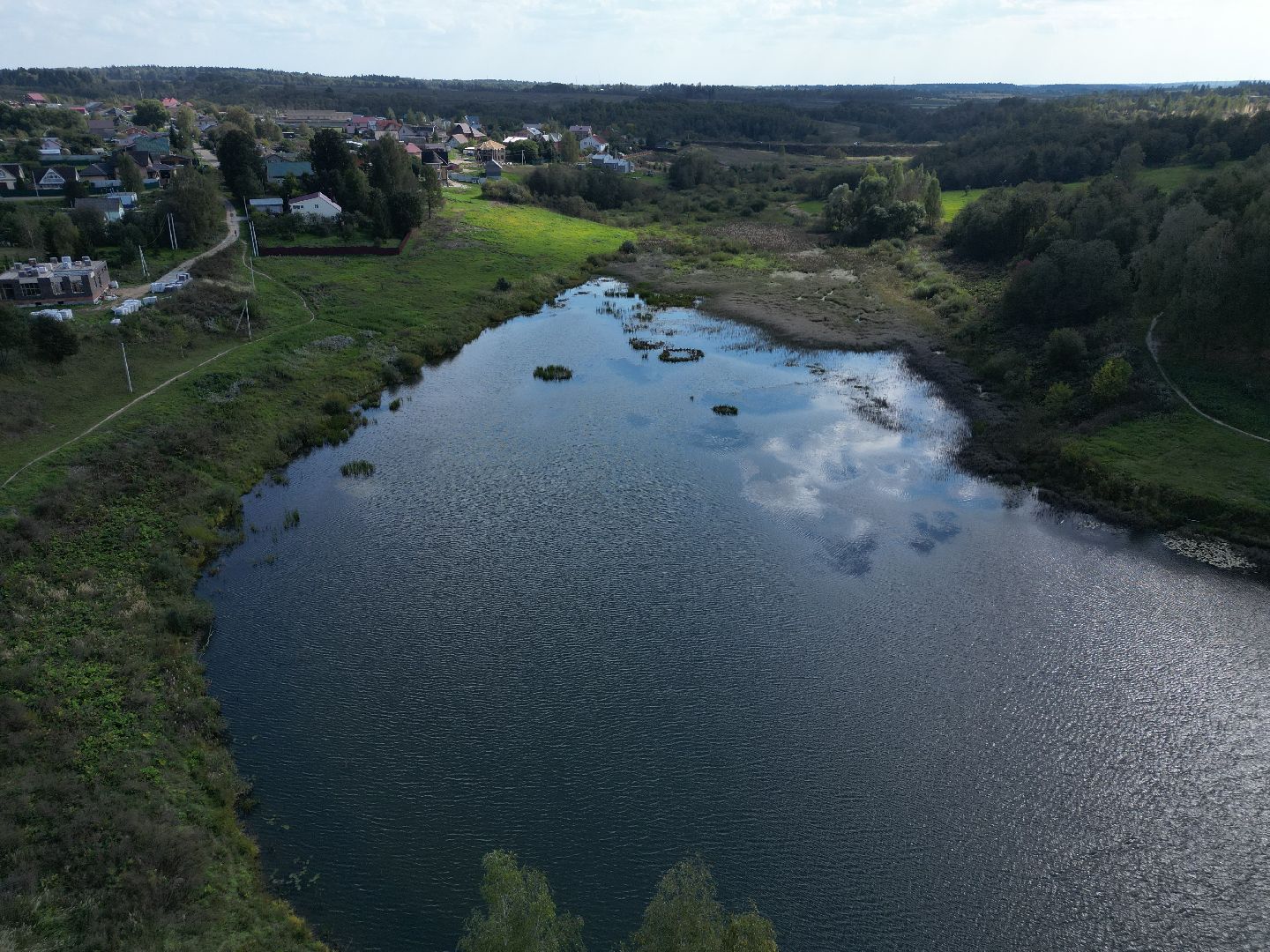 видео с коптера, волоколамск, парк,