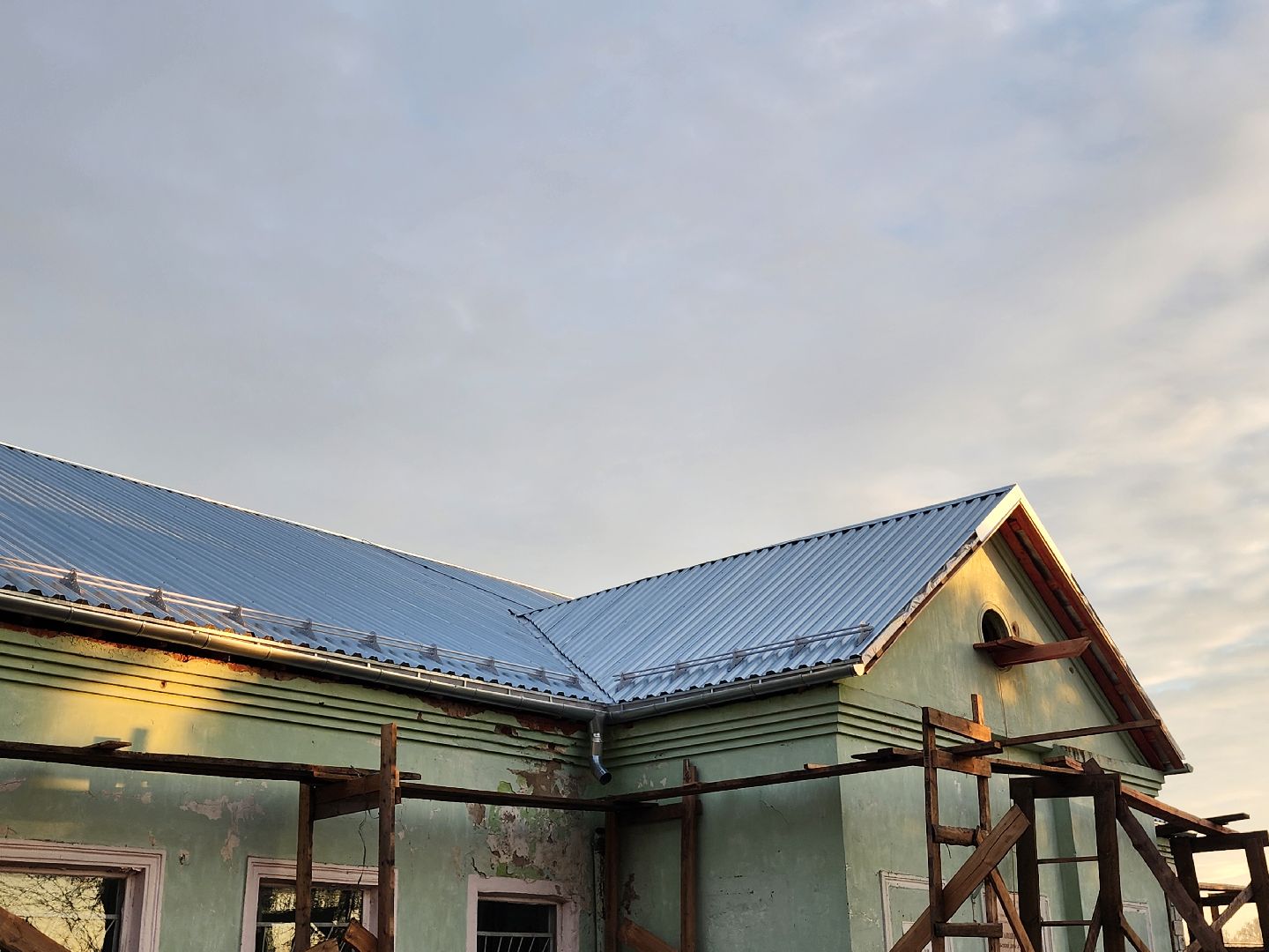 серпухов, деревня гавшино, дом культуры, замена кровли, капитальный ремонт, вертикалки,