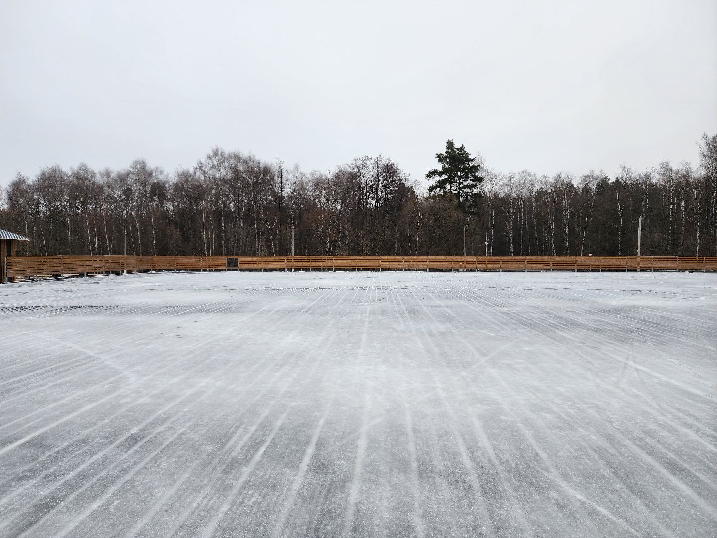 раменское, благоустройство, каток на парковке стадиона сатурн, вертикалка,