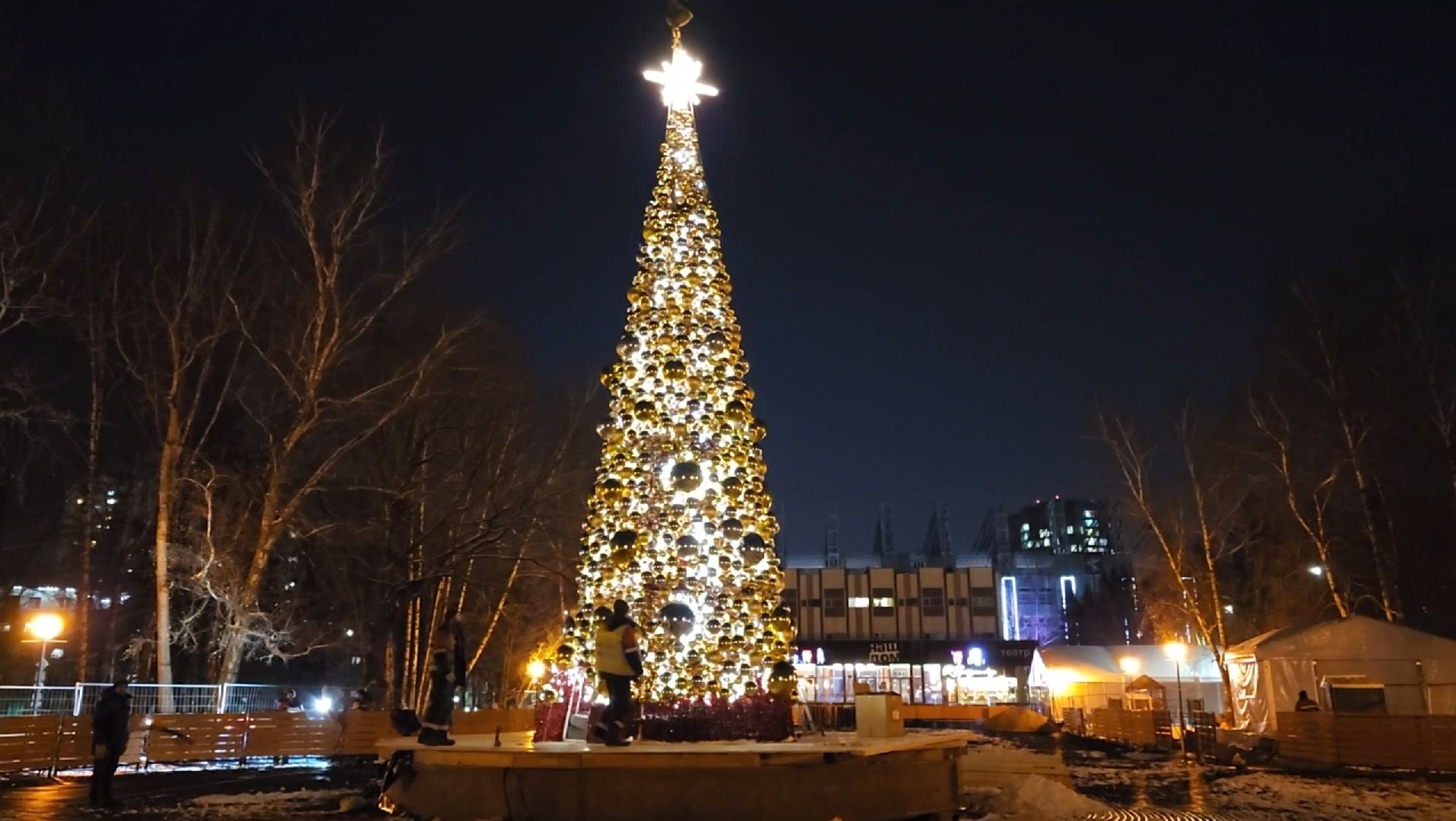 ель, каток, новый год, вертикалки,